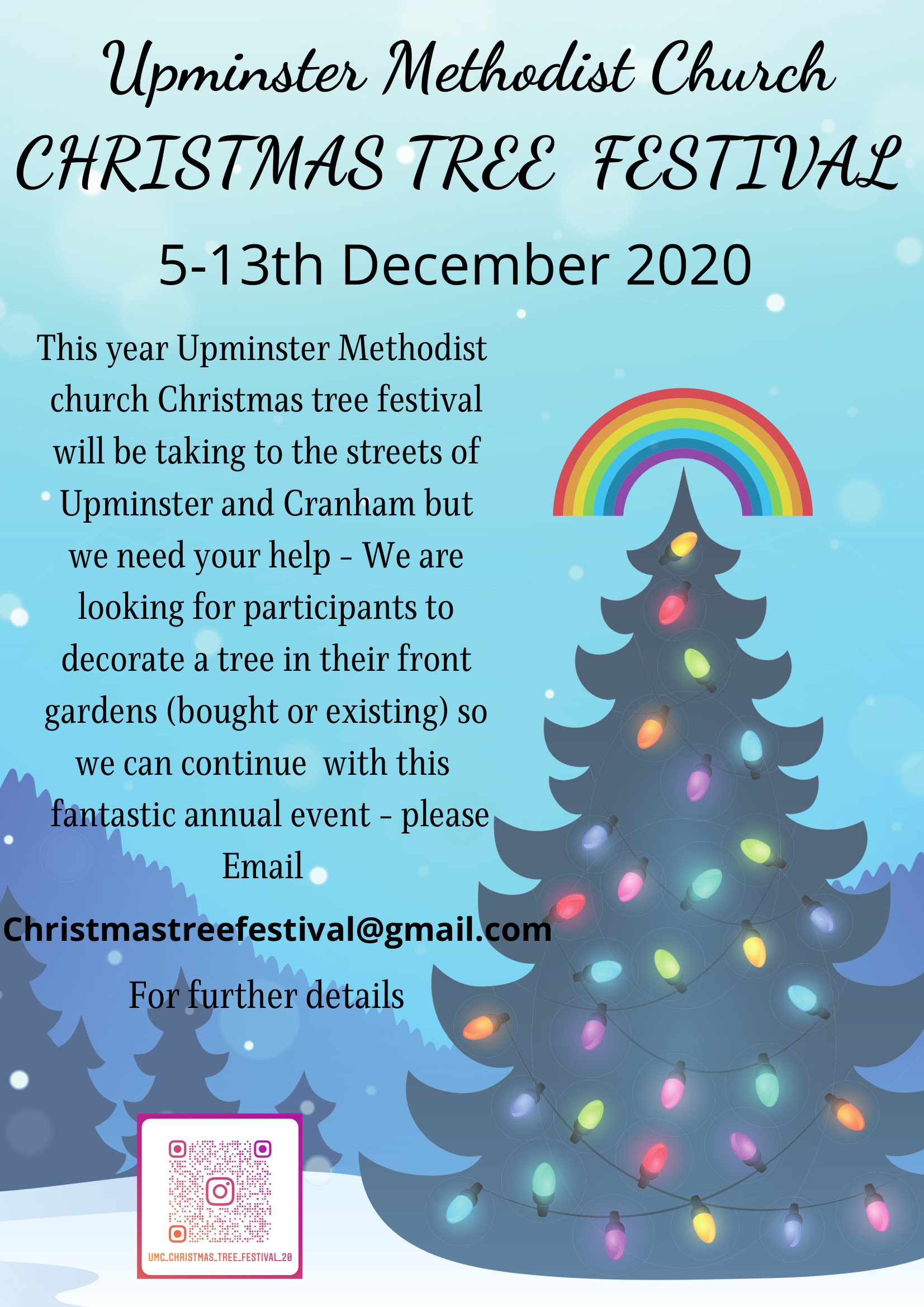 Read more about the article Upminster Methodist Church Christmas Tree Festival 2020