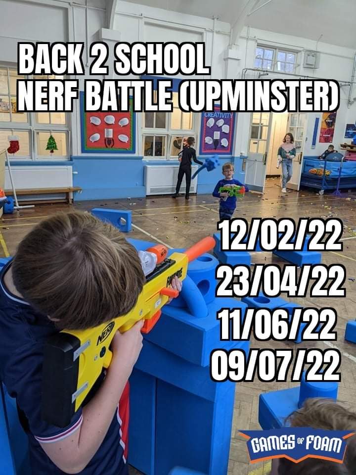 Read more about the article Back 2 school Nerf Battle Upminster 2022